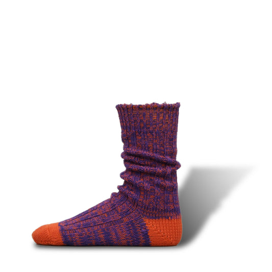 Heavyweight Multicoloured Socks, Orange