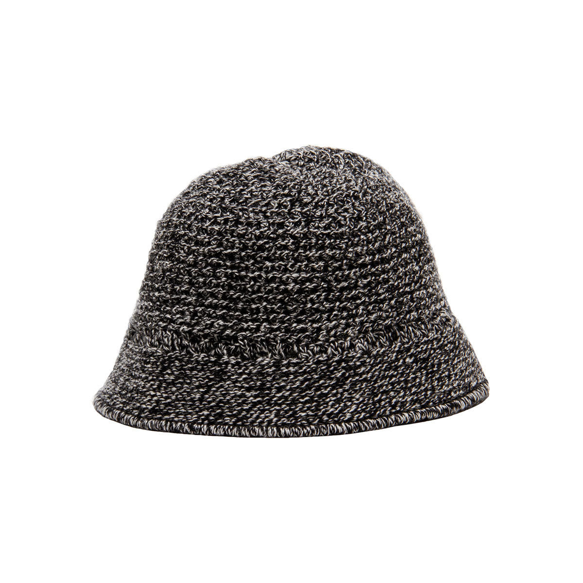 Wool Knit Hat, Black/White