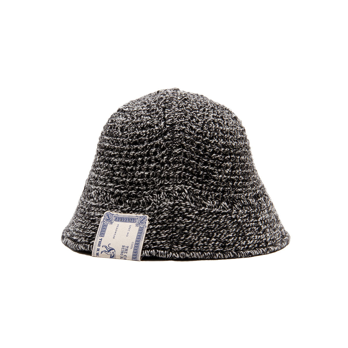 Wool Knit Hat, Black/White