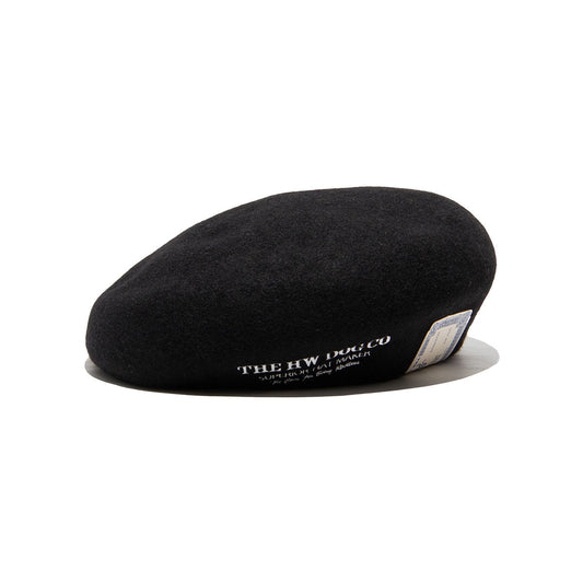 Embroidery Big Beret, Black