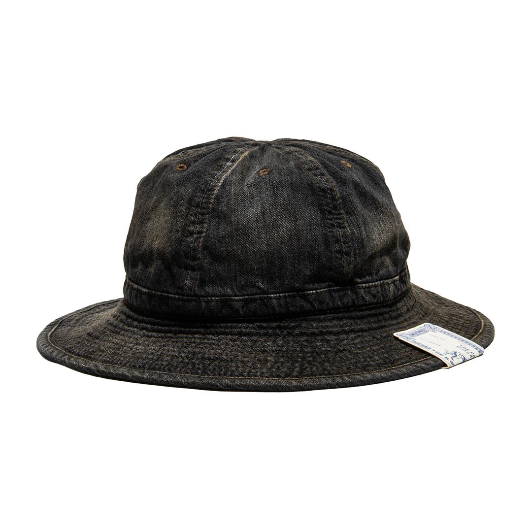 Vintage Denim Fatigue Hat, Black