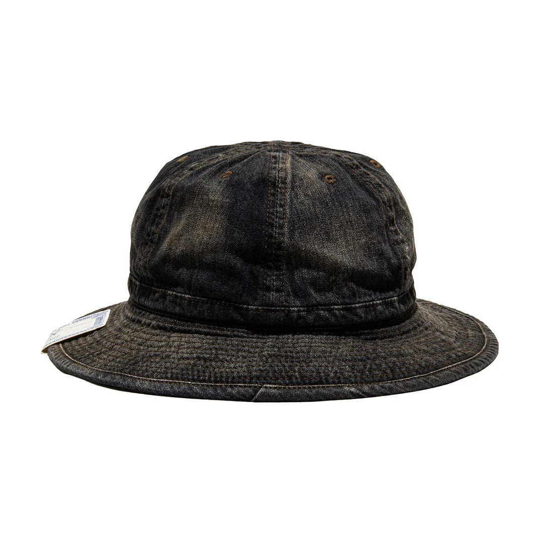 Vintage Denim Fatigue Hat, Black