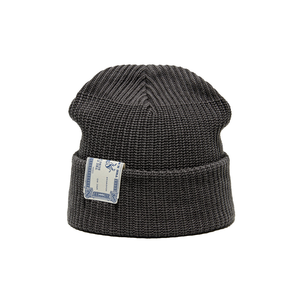 Wool Acryl Dog Watch Cap, Gray