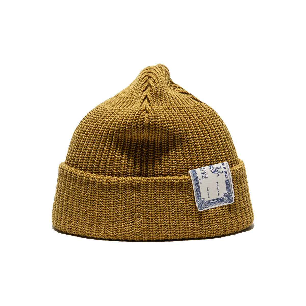 Wool Acryl Dog Watch Cap, Gold