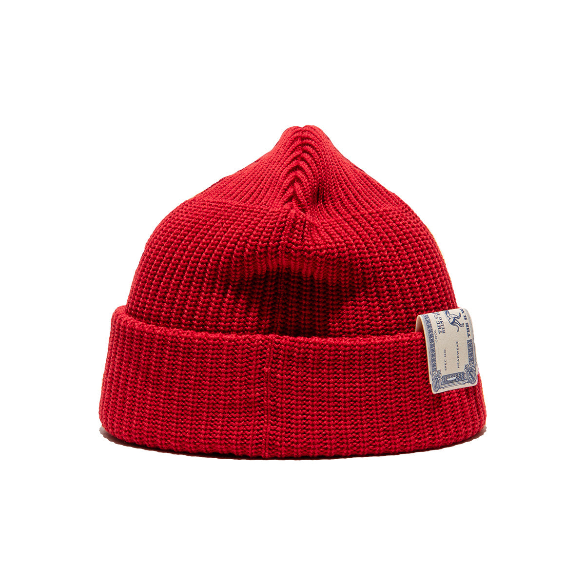 Wool Acryl Dog Watch Cap, Red