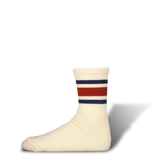 Short Length 80's Skater Socks, Burgundy