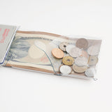 i ro se PVC Seamless Compact Wallet, Gray