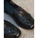 Chamula Uxmalan Sandals, Black
