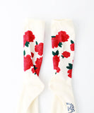 Roster Sox Rose Socks, White