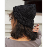 CA4LA Hand Knitted LPC Hat, Black