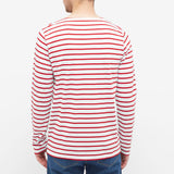 Armor Lux Sailor Tee, White/Dark Red
