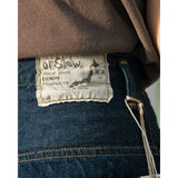 orSlow Women's High Waist Selvedge Denim Pants, One Wash