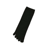 Memeri Silk Five Finger Socks, Black