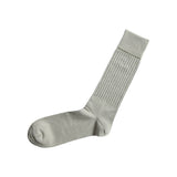 Nishiguchi Kutsushita Egyptian Cotton Stripe Socks, Light Gray