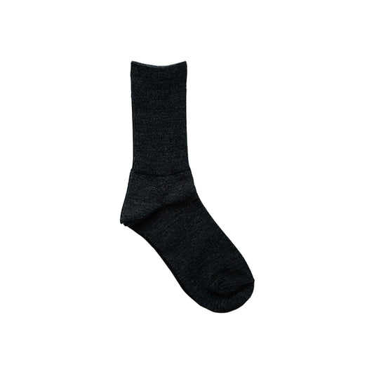 Hakne Merino Wool Ribbed Socks, Charcoal