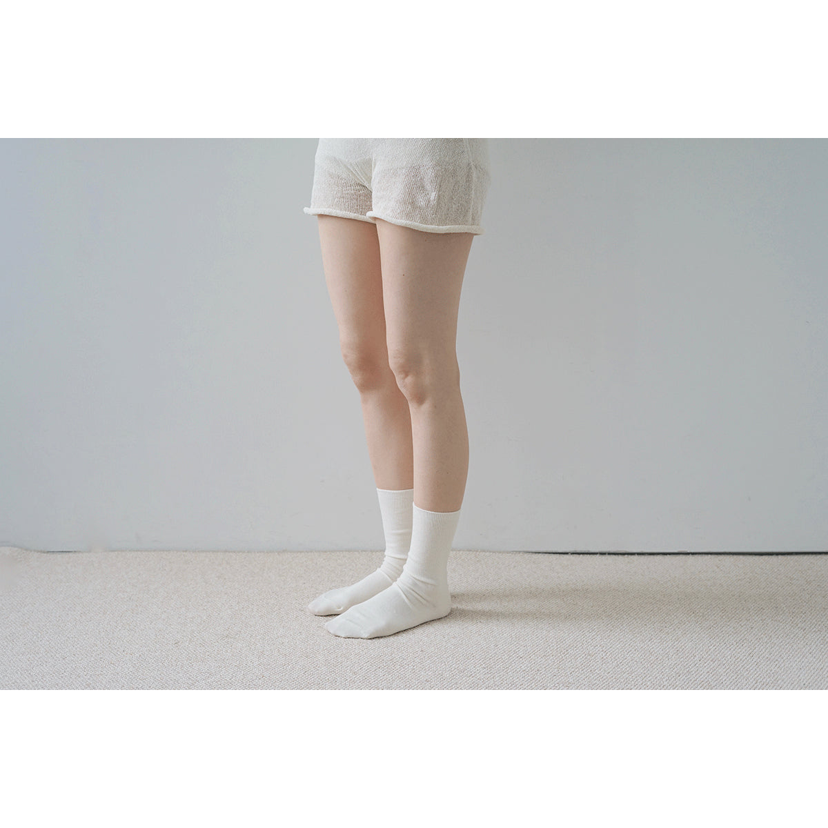 Hakne Merino Wool Ribbed Socks, Charcoal