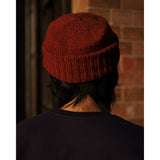 Racal Roll Brim Knit Hat, Navy