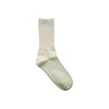 Hakne Merino Wool Ribbed Socks, Ivory