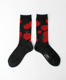 Roster Sox Rose Socks, Black