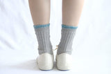Nishiguchi Kutsushita Silk Cotton Socks, Light Gray
