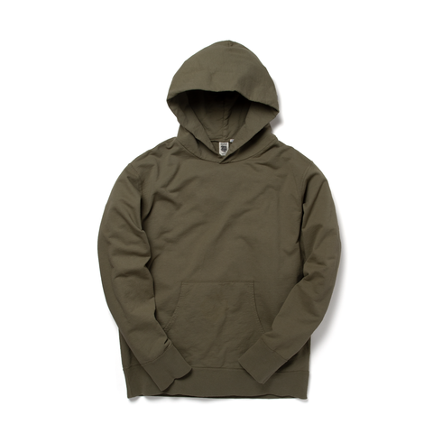 Riding High 7.5oz USA French Terry Parka, Smoke Olive
