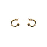 Justine Clenquet Devon Small Earrings, Pale Gold