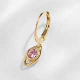 Louise Damas Carrie Earring, Pink Crystal