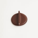 i ro se Fold Round Coin Case, Dark Brown