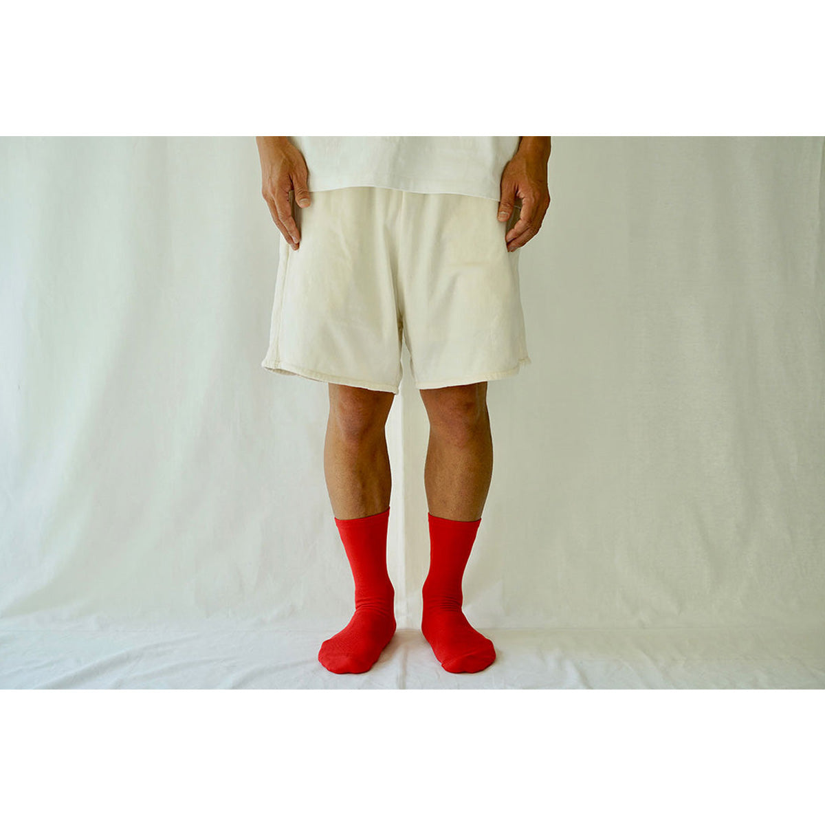 Nishiguchi Kutsushita Men's Egyptian Cotton Plain Socks, Stockton Beach