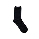 Hakne Smooth Silk Socks, Black
