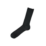 Memeri Giza Cotton Ribbed Socks, Black