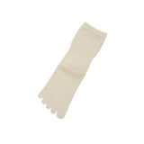 Memeri Silk Cotton Five Finger Socks, Natural