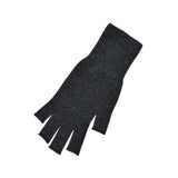 Memeri 100% Fingerless Merino Wool Gloves, Mocha Brown