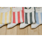 Memeri Supima Cotton Stripe Socks, Green