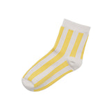 Memeri Supima Cotton Stripe Socks, Yellow