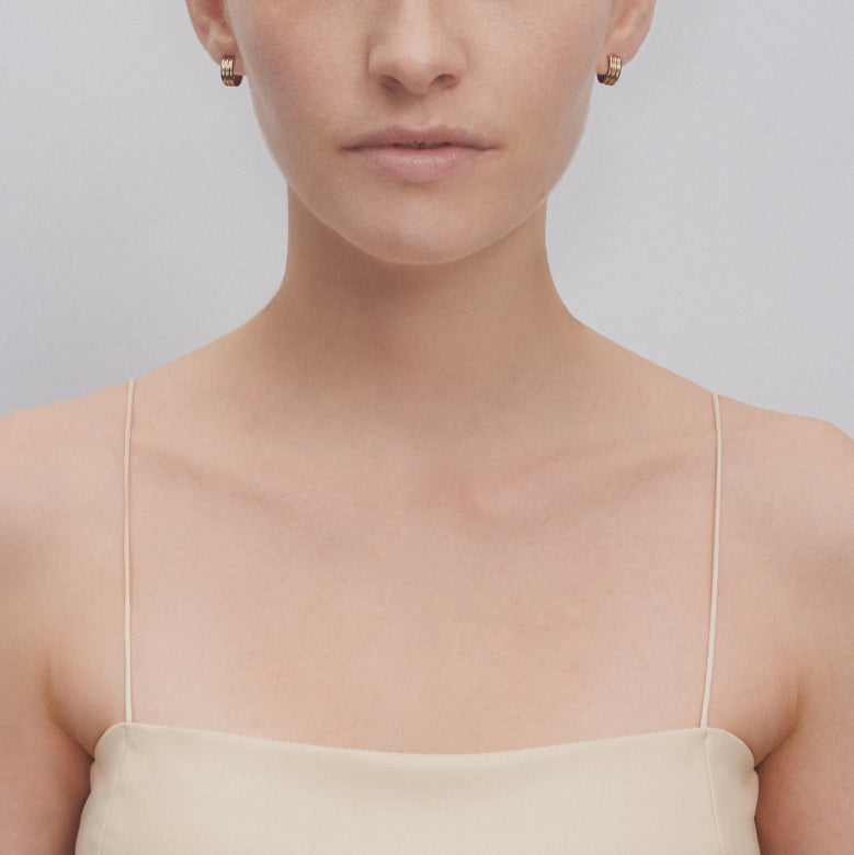 Justine Clenquet Sarah Earring, Pale Gold