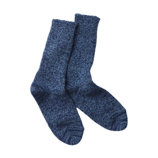 Denim Tone Crew Socks, Blue